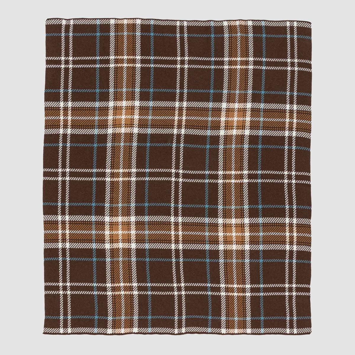 Rustic Plaid - Cotton Sustainable Knit Traditional Throw Blanket