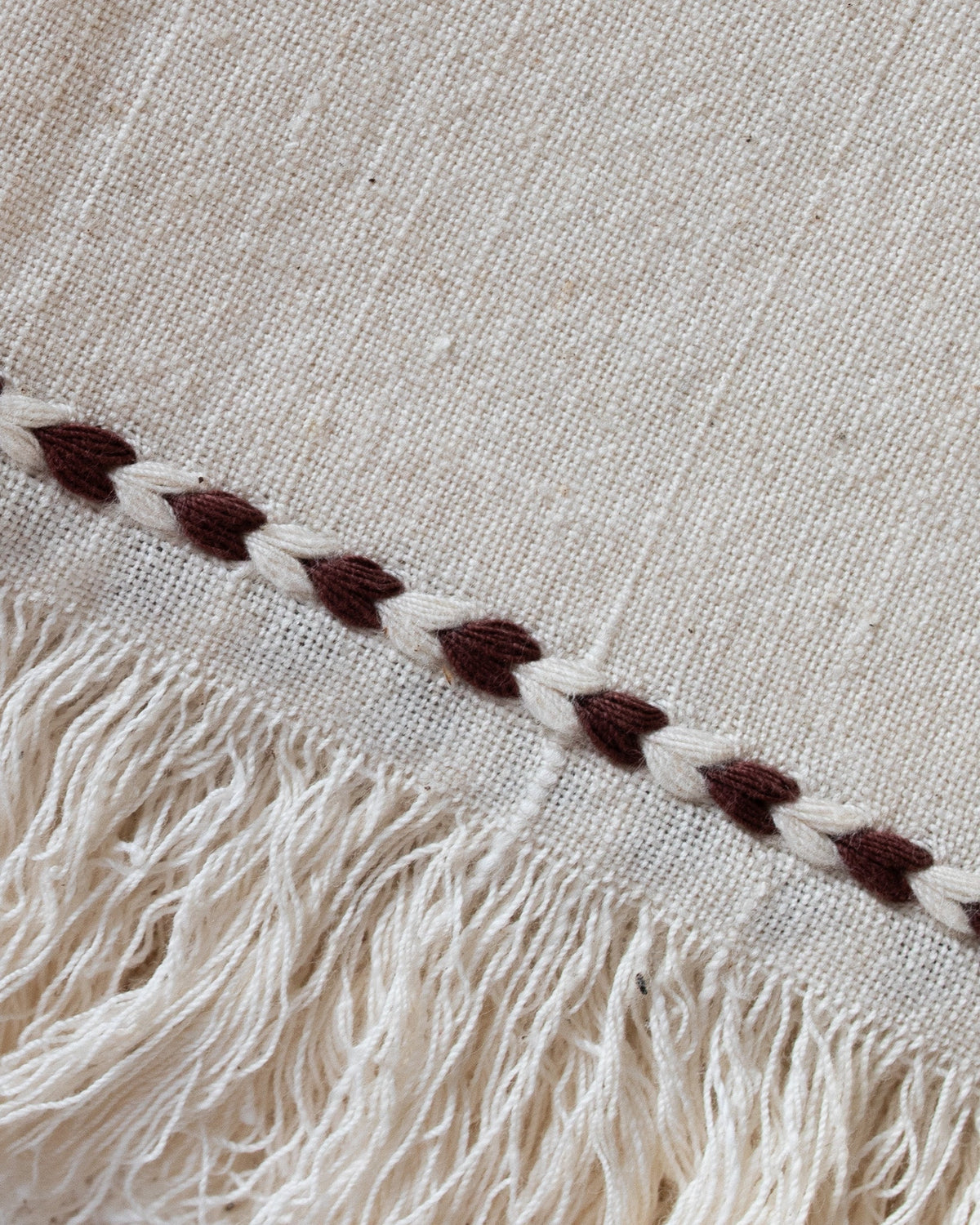 Chocolate Braid Detail Napkin | Set of 2