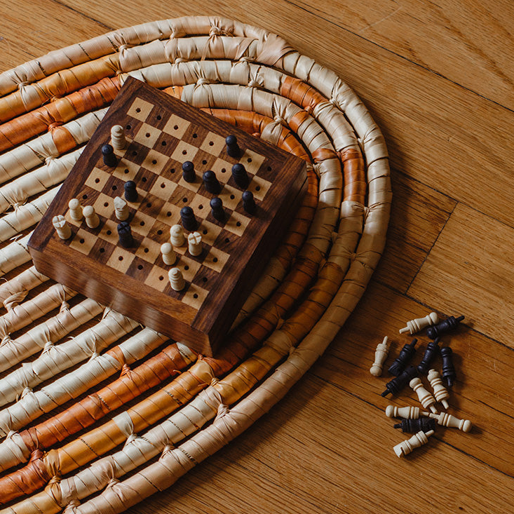 Travel Chess Game - Handcrafted Wood Pegs