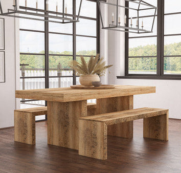 Timbergirl Solid Mango Wood Dining Table Set - 6 SEATER