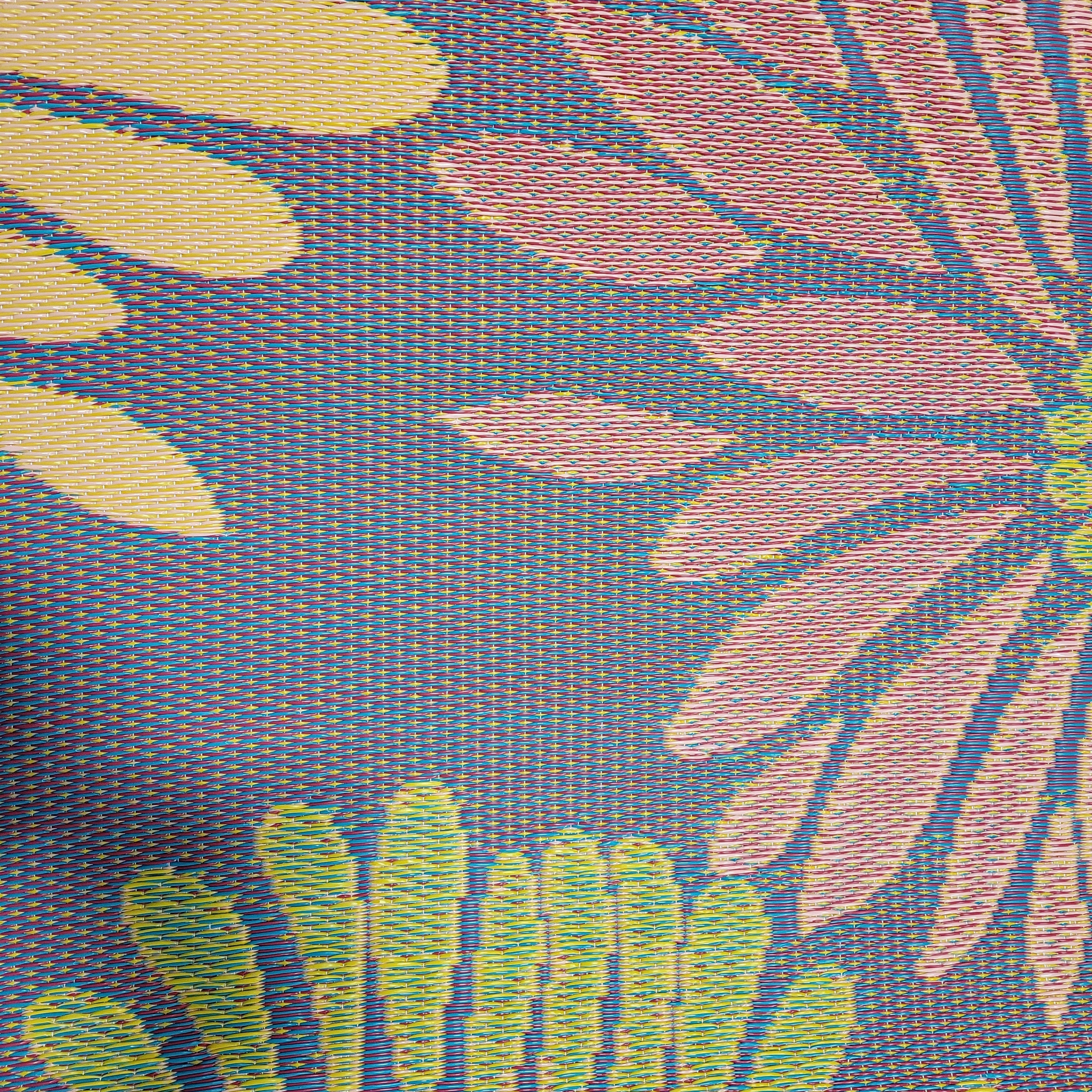 Daisy Violet Reversible Outdoor Mat