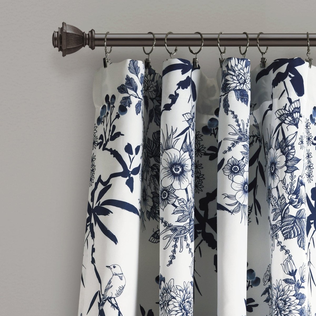 Botanical Garden Light Filtering Window Curtain Panel Sets -6 Colors