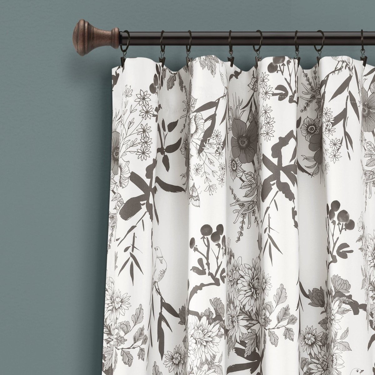 Botanical Garden Light Filtering Window Curtain Panel Sets -6 Colors