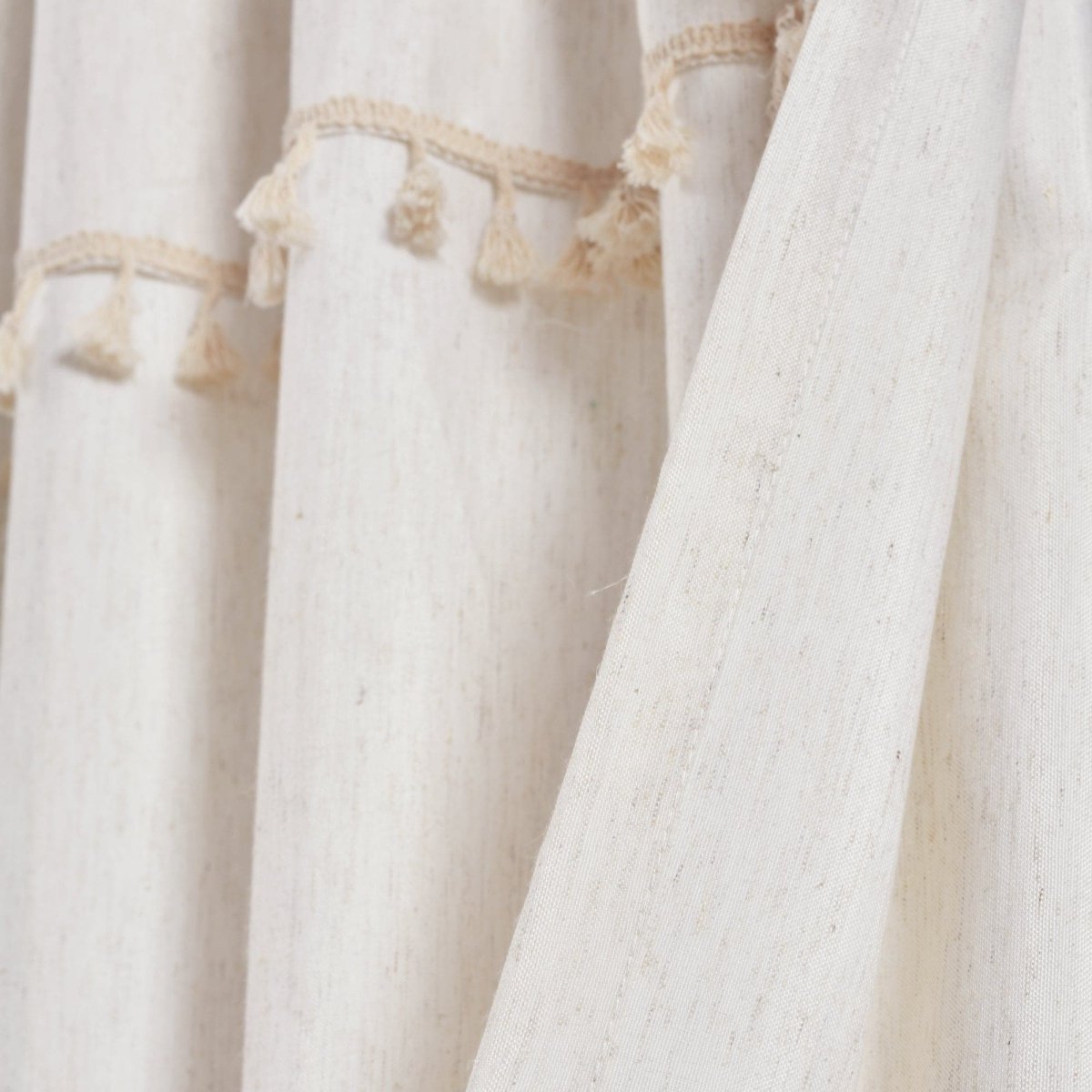 Ivy Tassel Window Curtain Panel Sets