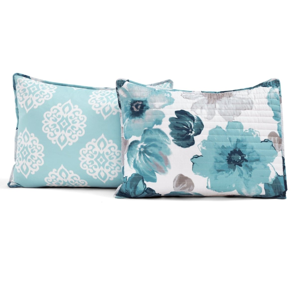 Leah 3 Piece Reversible Quilt Sets - 5 Colors