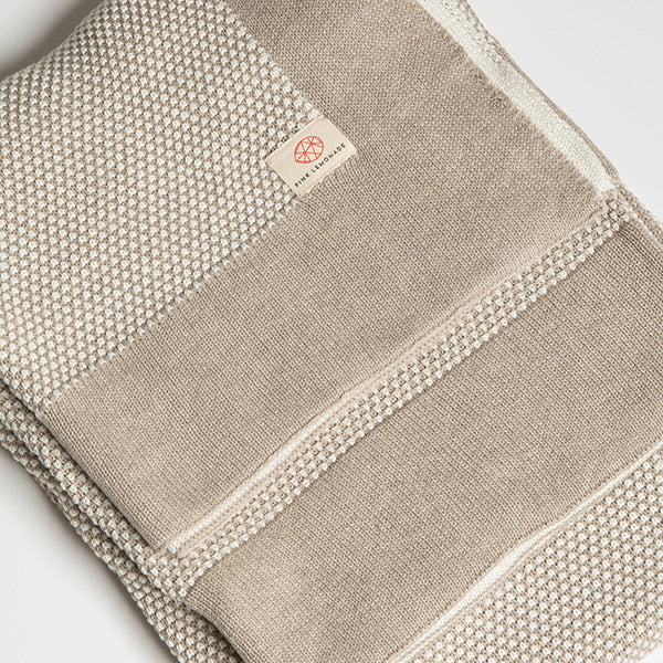 Eka Stipple Organic Cotton Throw Blanket