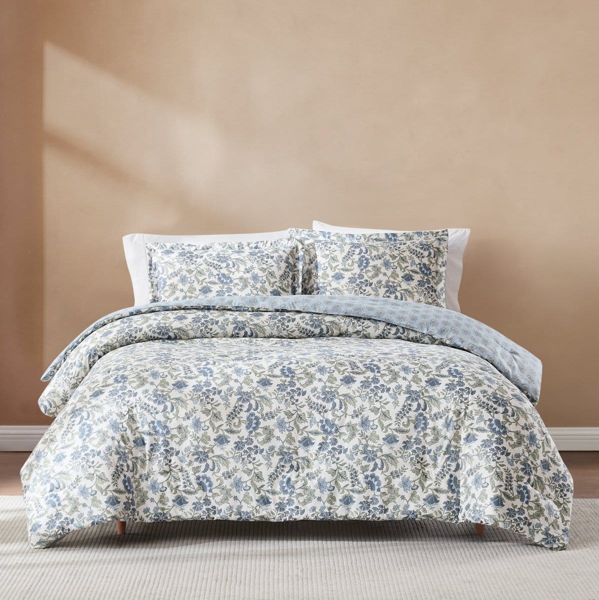 Lillian Block Print Reversible Comforter Set
