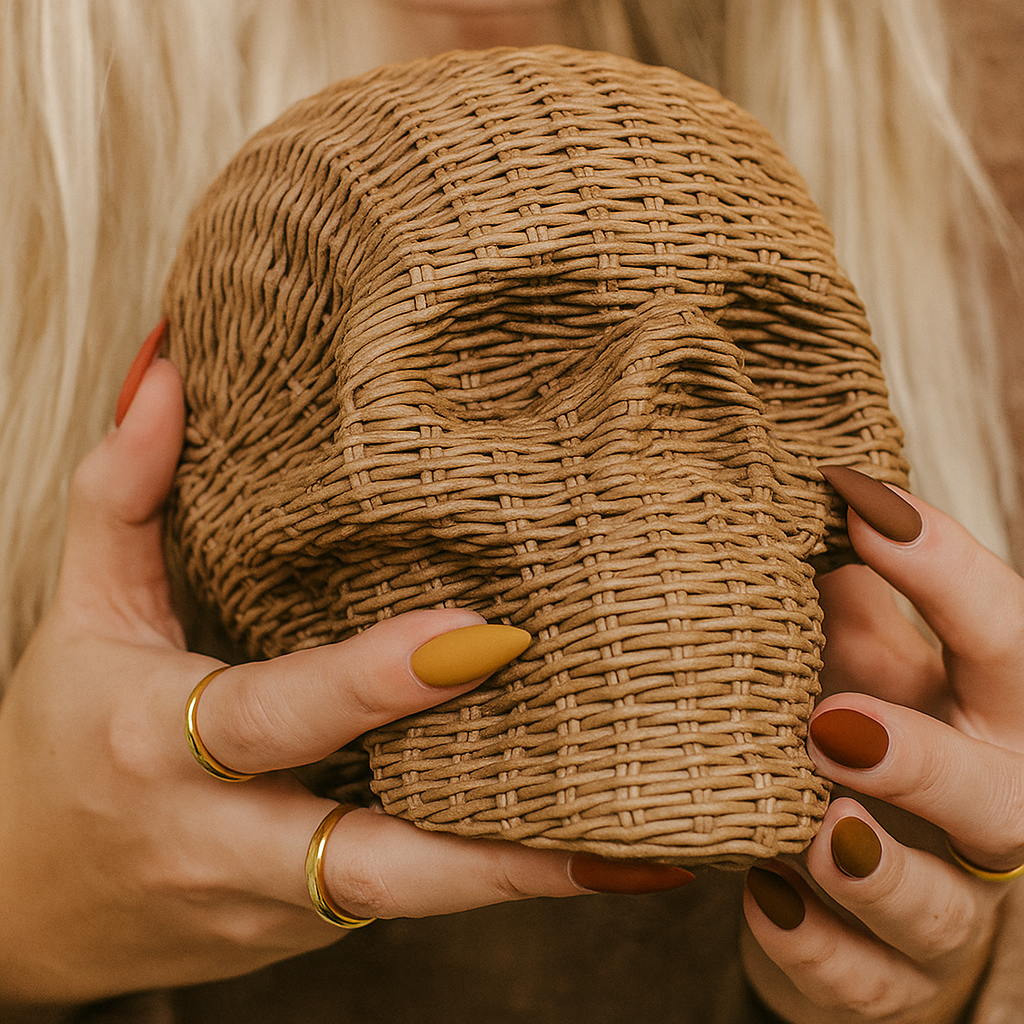 Skull Me - Rattan Resin Skull