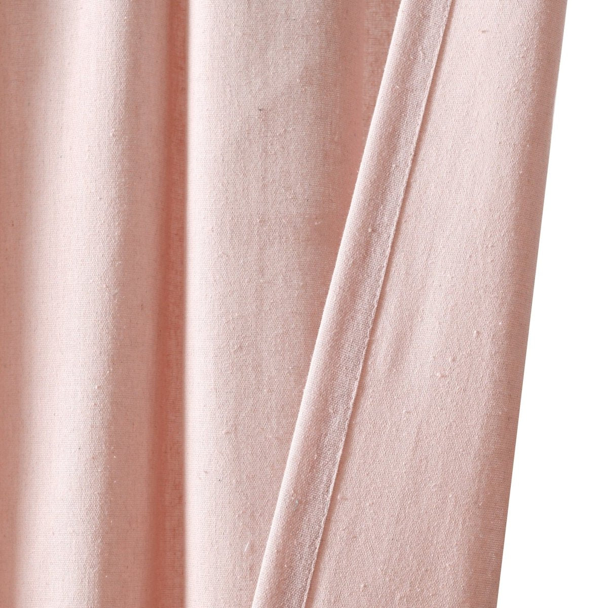 Boho Pom Pom Tassel Faux Linen Window Curtain Panels