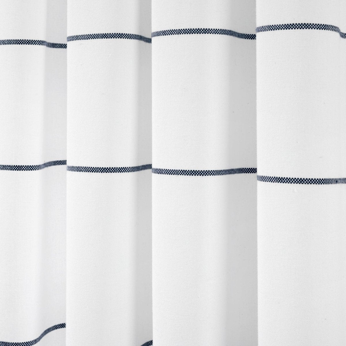 Farmhouse Boho Stripe Woven Tassel Yarn Dyed Recycled Cotton Blend Window Curtain Panel Sets