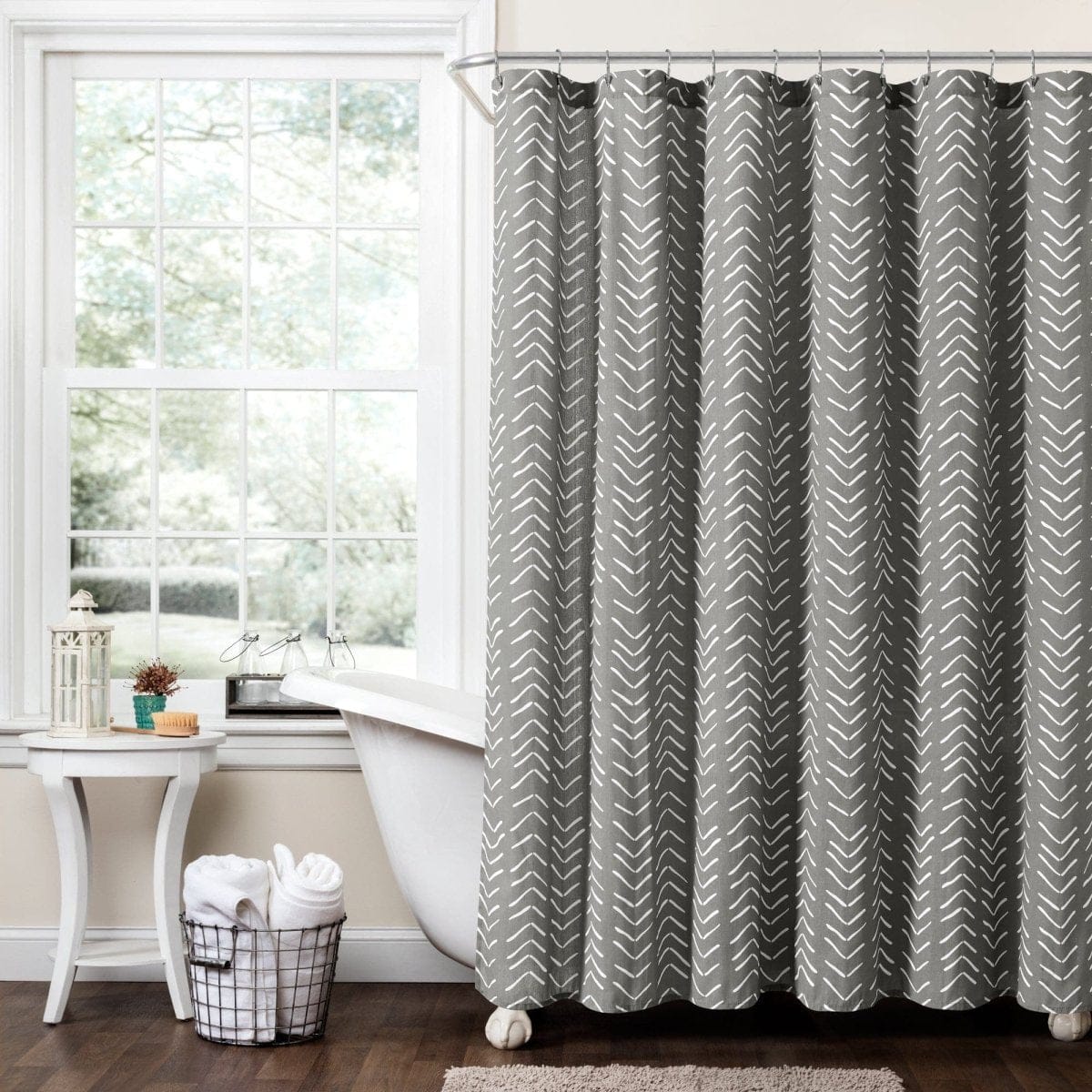 Hygge Modern Arrow Shower Curtain