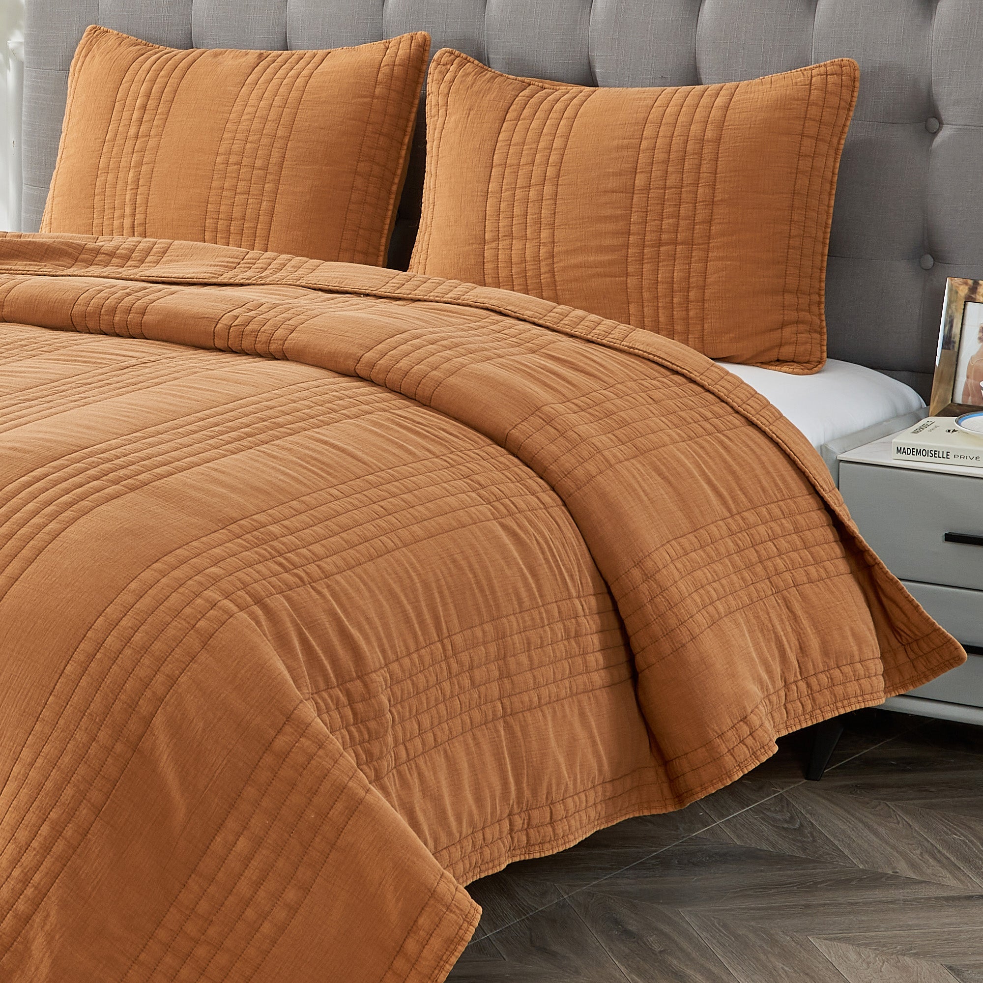 Stonewashed Cotton Quilt Sets