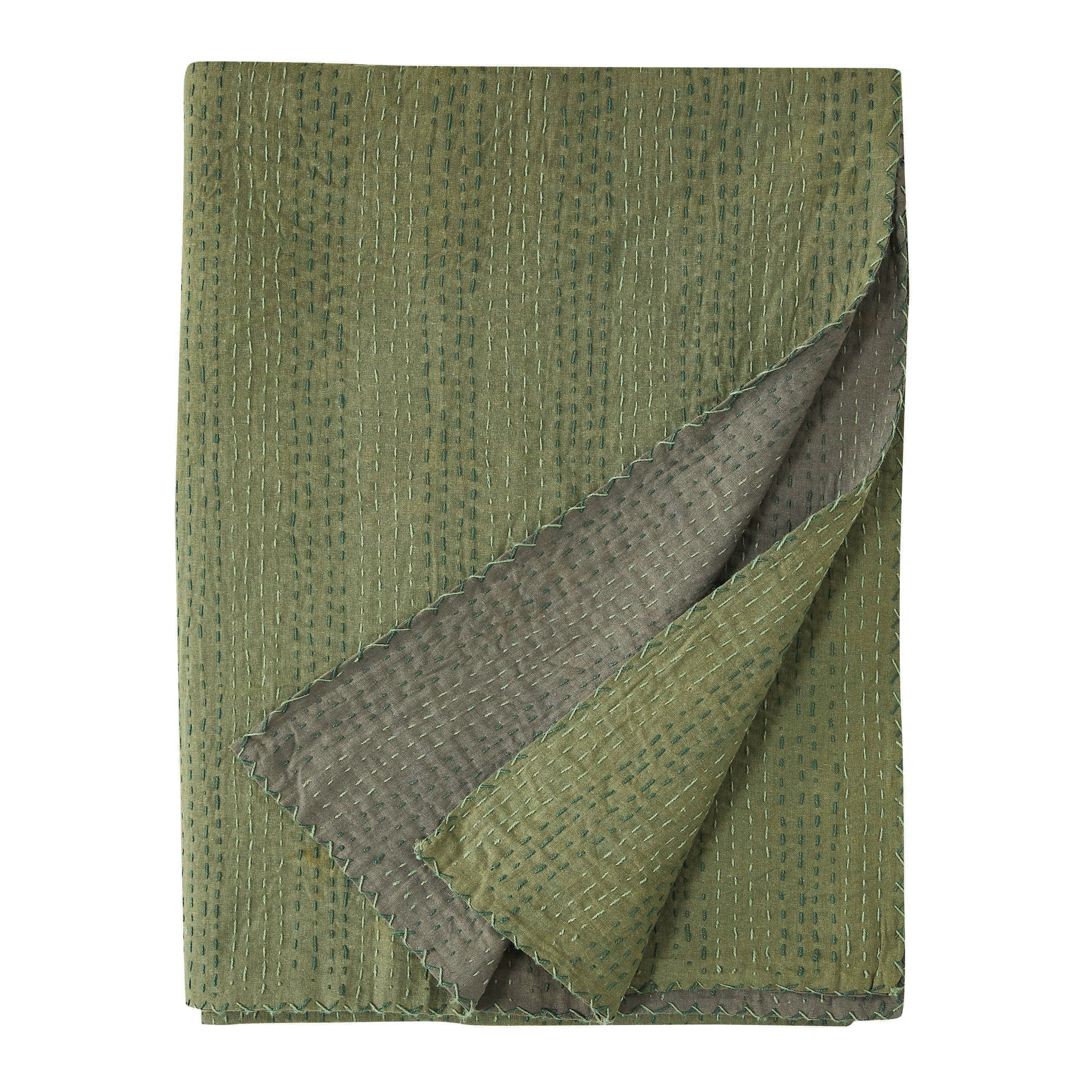 Hand Stitched Reversible Kantha Throws