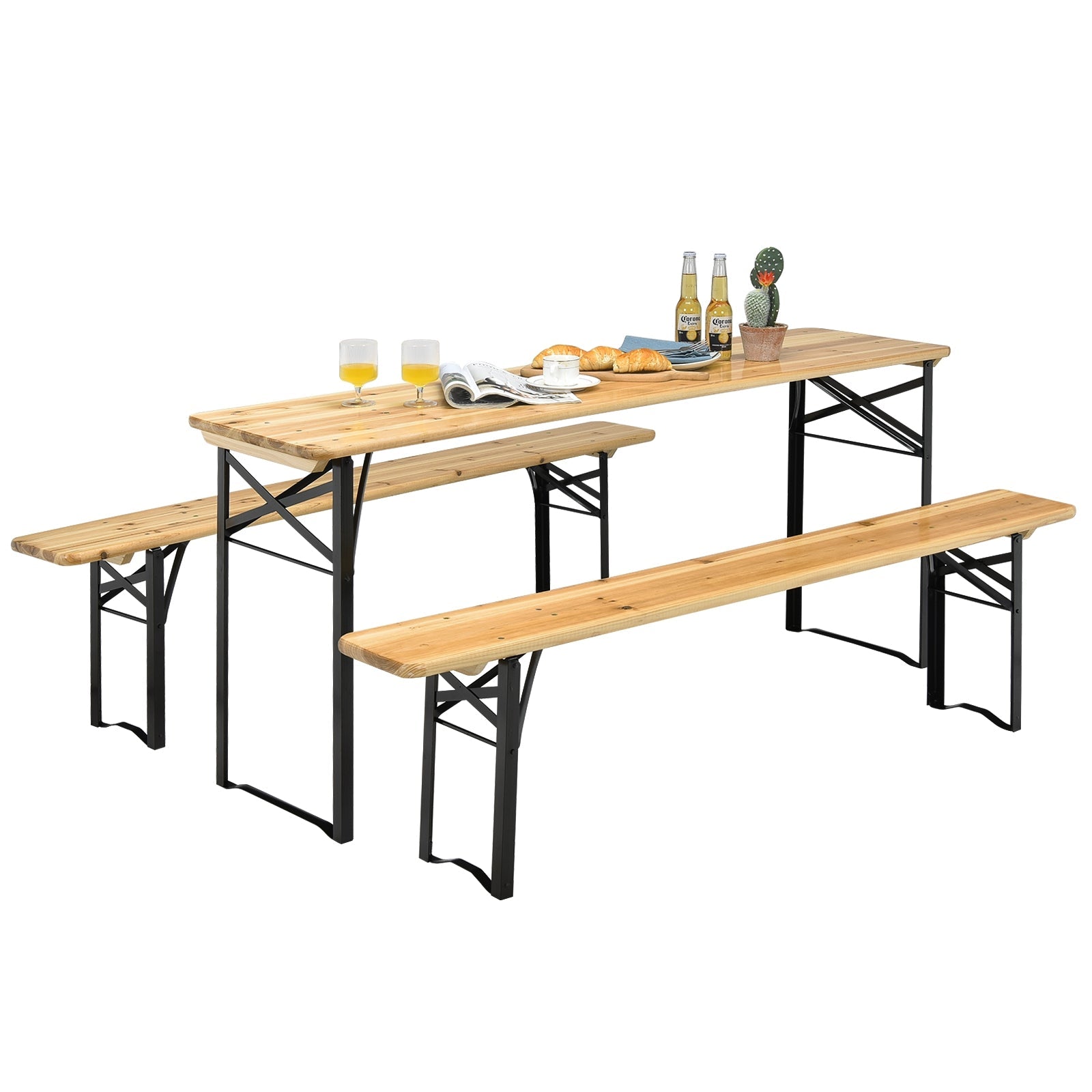 3 Pc Picnic Table/Bench Set