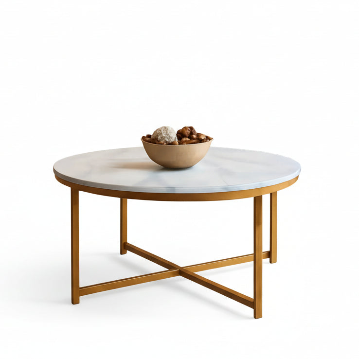 Marble and Gold Coffee Table
