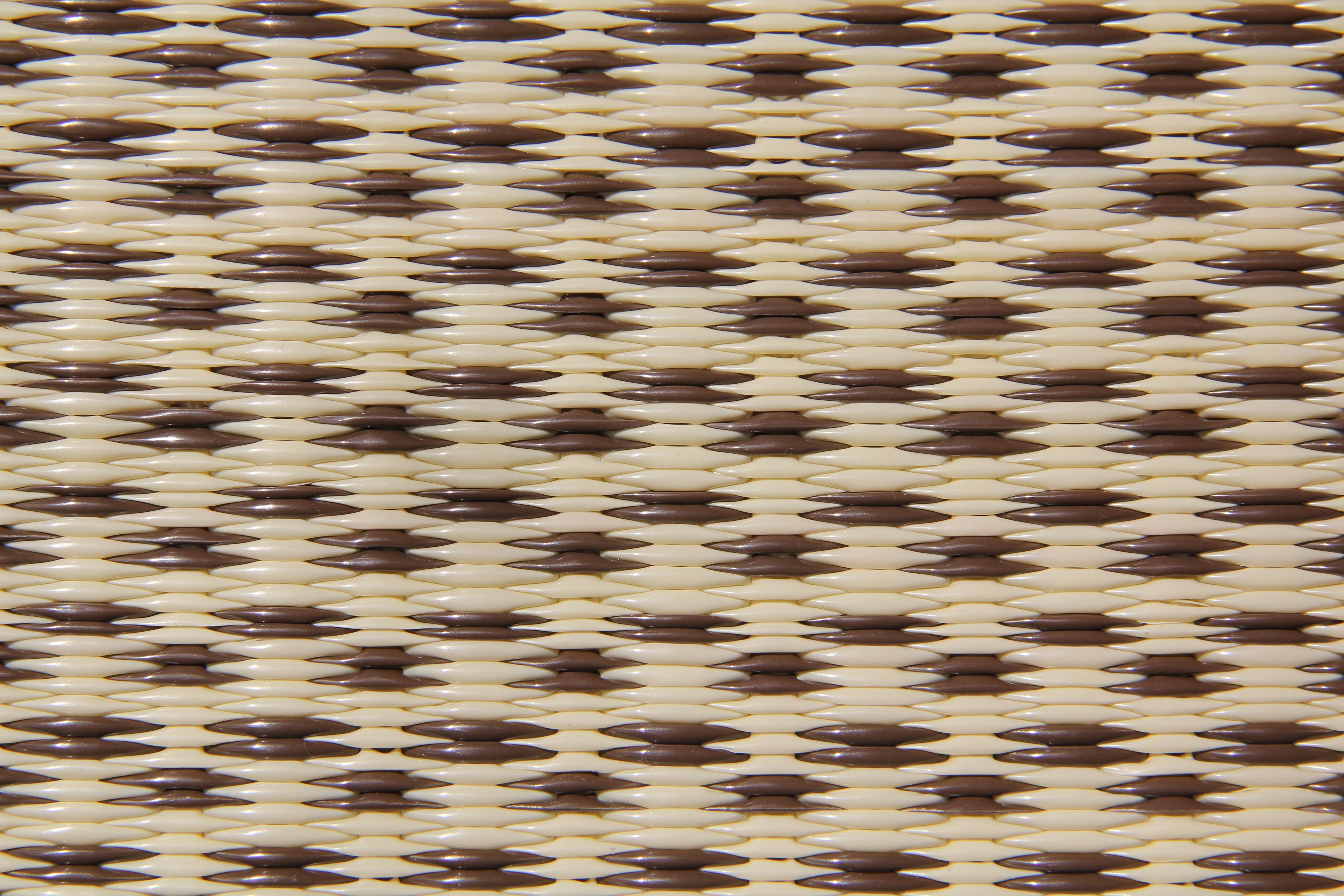 Basic Cream & Brown Reversible Outdoor Mat