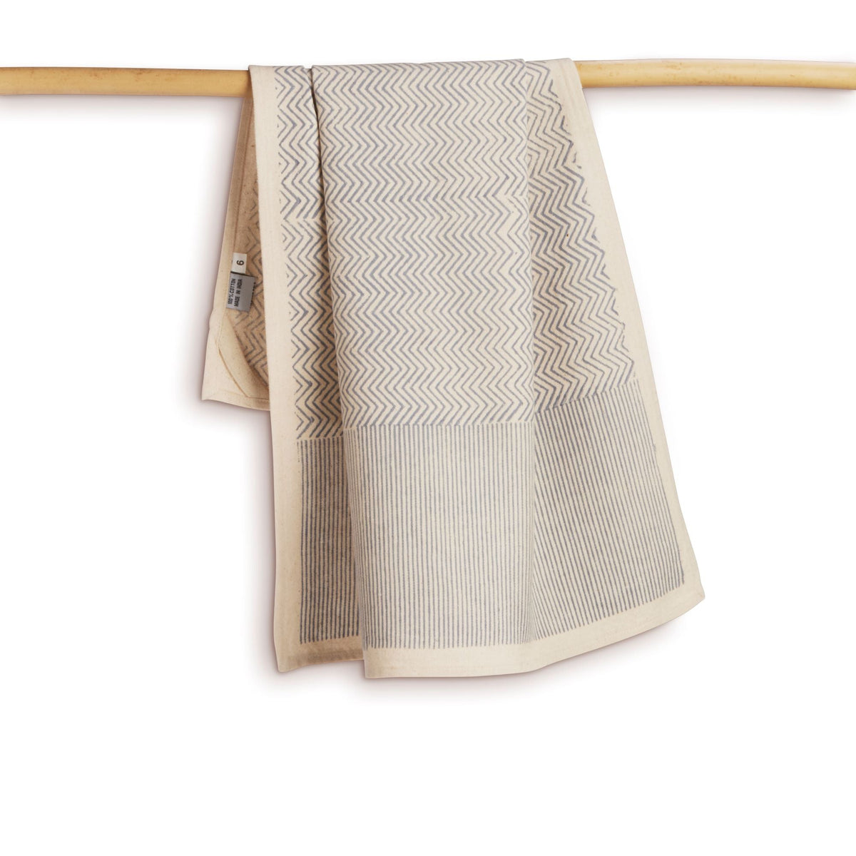 Hand Block Printed Kitchen Towels - Set of 2