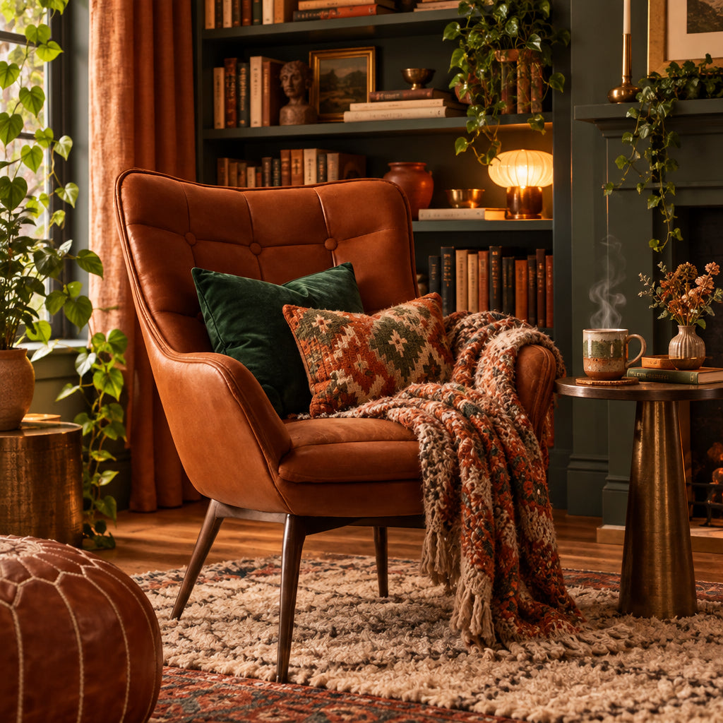 Modern Accent Chair With Metal Legs