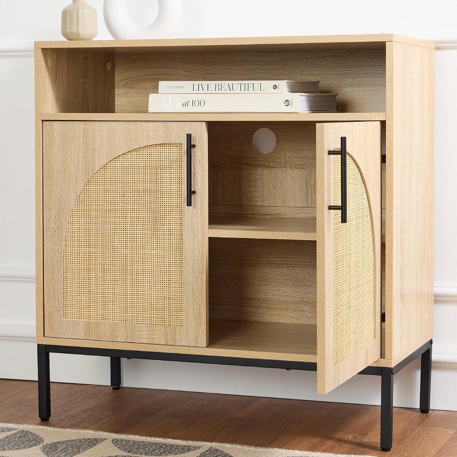 Rattan Sideboard Buffet Cabinet