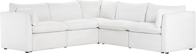 CHITA Down Filled Modular Sectional in Cream