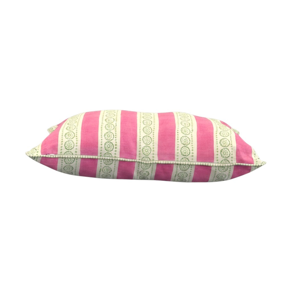 Malhaar Linen Pillow Cover - Pink
