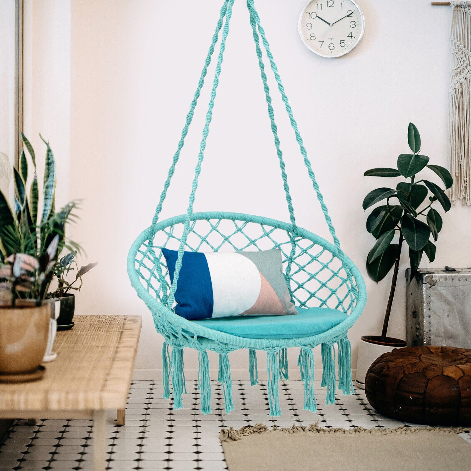 Cushioned Hammock Chair with Hanging Kit