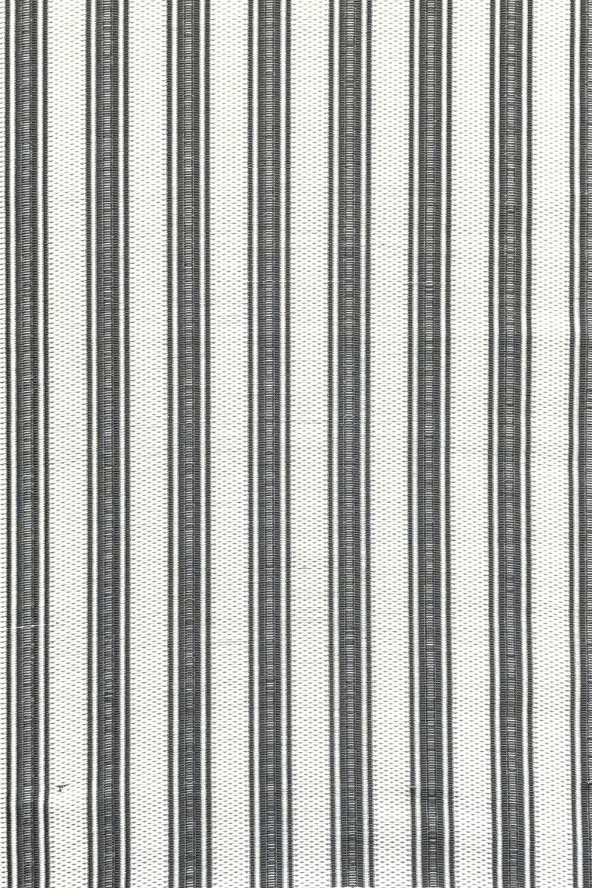 Vertical Stripe Black & Grey Outdoor Mat