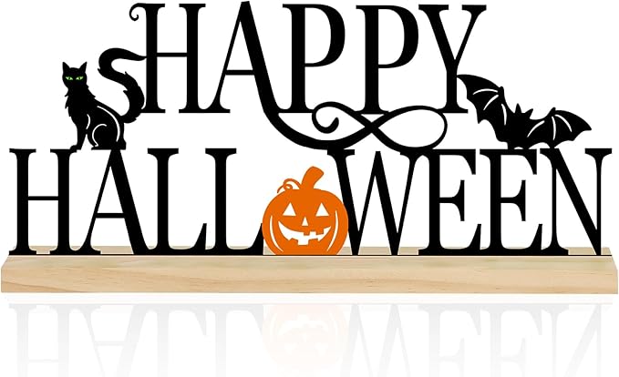 Metal Happy Halloween Sign