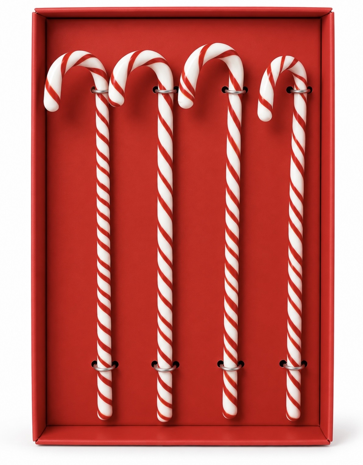 Glass Candy Cane Stir Sticks - 7 inch