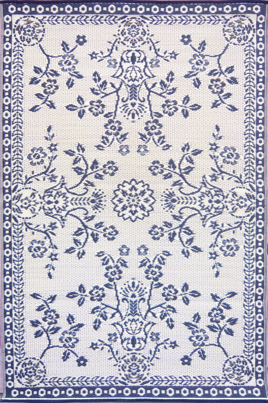 Garland Blue & White Reversible Outdoor Mat