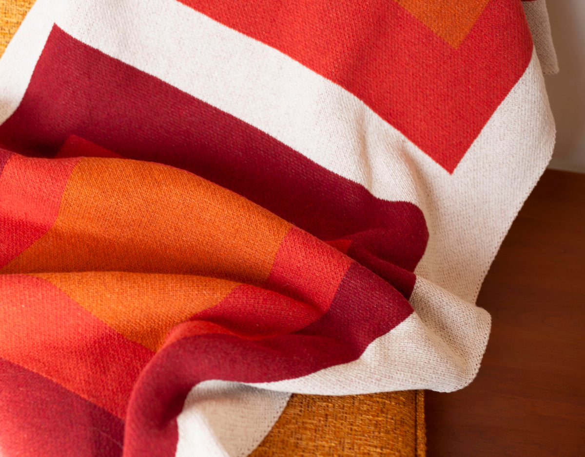 Bauhaus - Cotton Sustainable Knit Geometric Throw Blanket