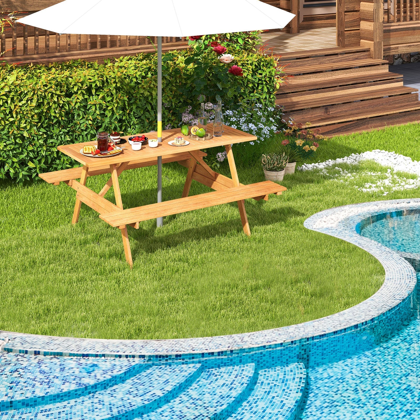 6 Person Picnic Table Set