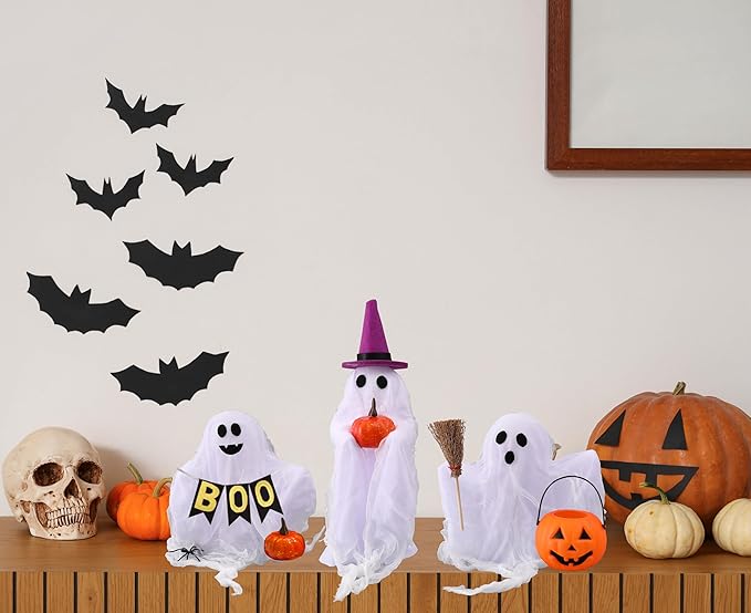 Set of 3 Cute Spooky DIY Ghosts Crafts