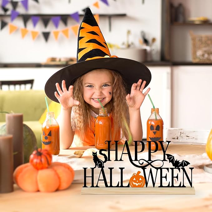 Metal Happy Halloween Sign