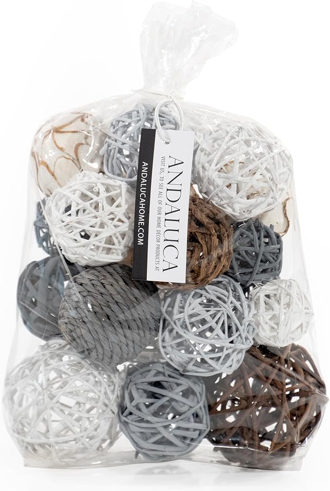 Decorative Balls Vase Filler - Grey