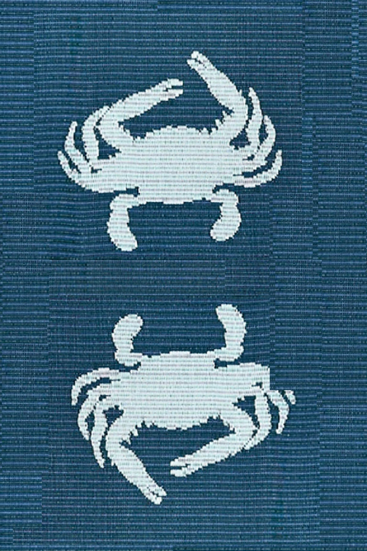Double Crab Blue & Teal Outdoor Mat