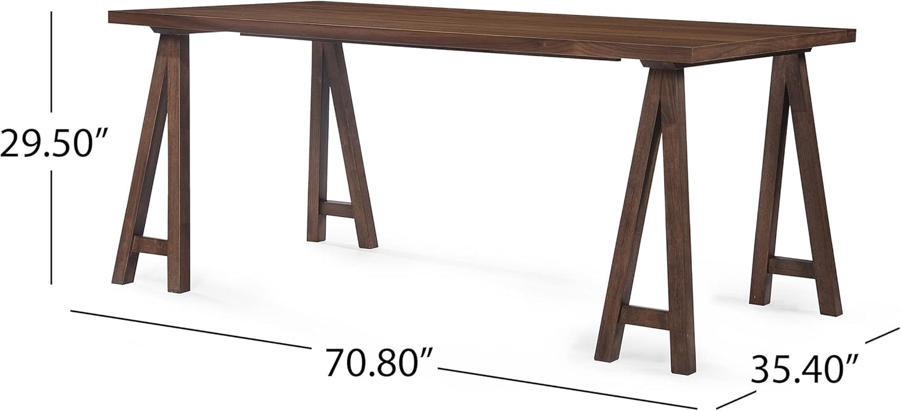 Mid Century A-Frame Dining Set - Walnut with Beige Upholstery