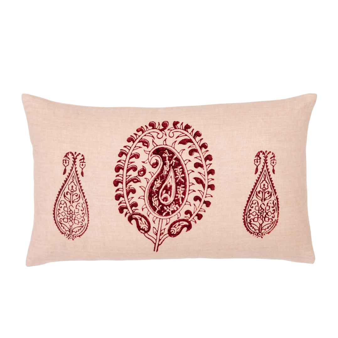 Tashkent Plum Lumbar Pillow Cover