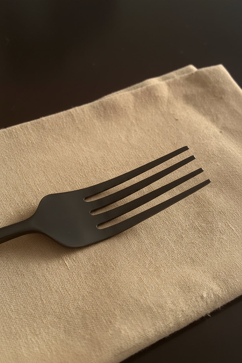 Black Stainless Steel Flatware - 36 Piece Set