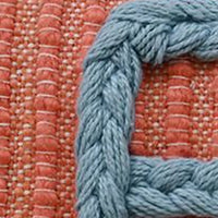 Handwoven Braided "Blessed" Decorative Pillow - 14 X 24 inch