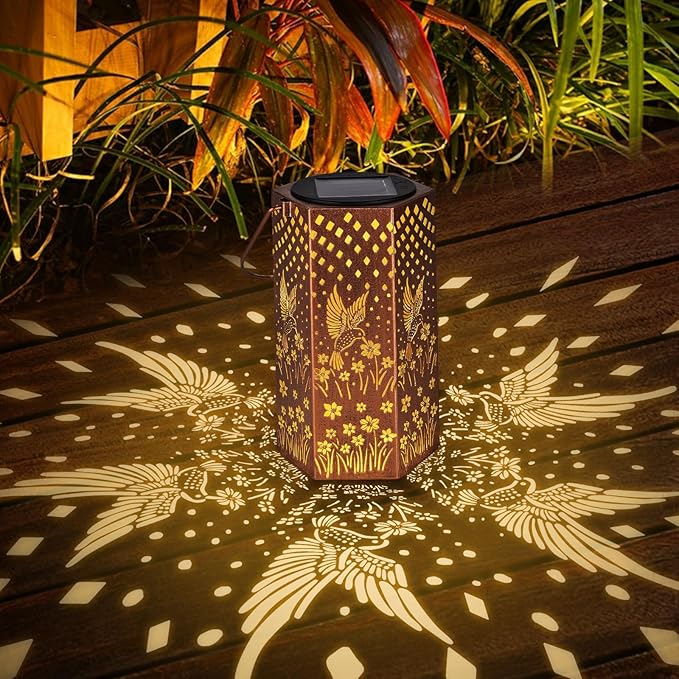 2 Pack Hummingbird Solar Lanterns
