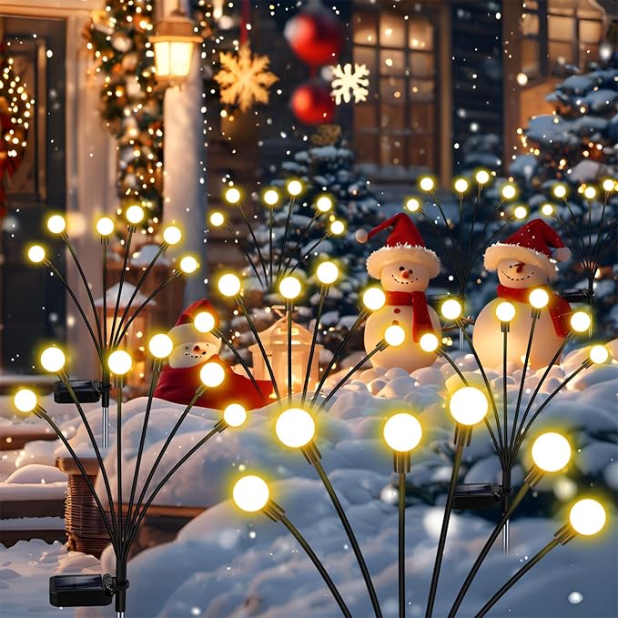 Solar Garden Lights - 4 Pack Firefly