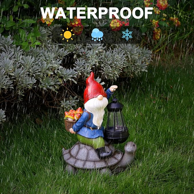 Gnome Garden Sculpture - Turtle