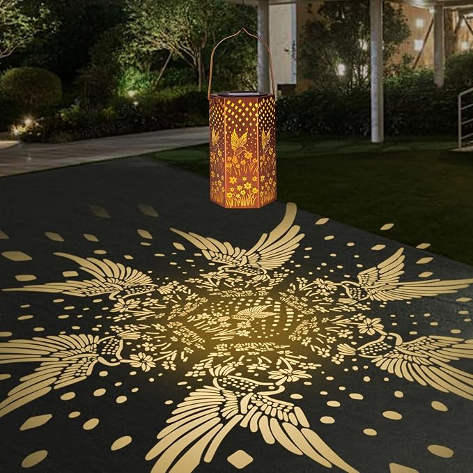 2 Pack Hummingbird Solar Lanterns