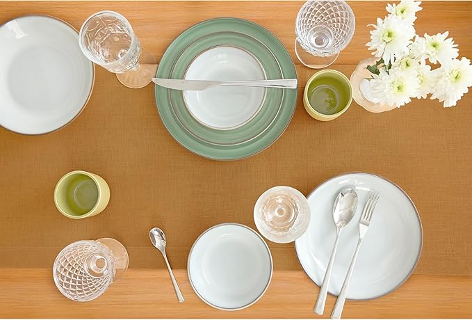 100% Pure Linen Table Runner - 14 x 60 Inch, Honey