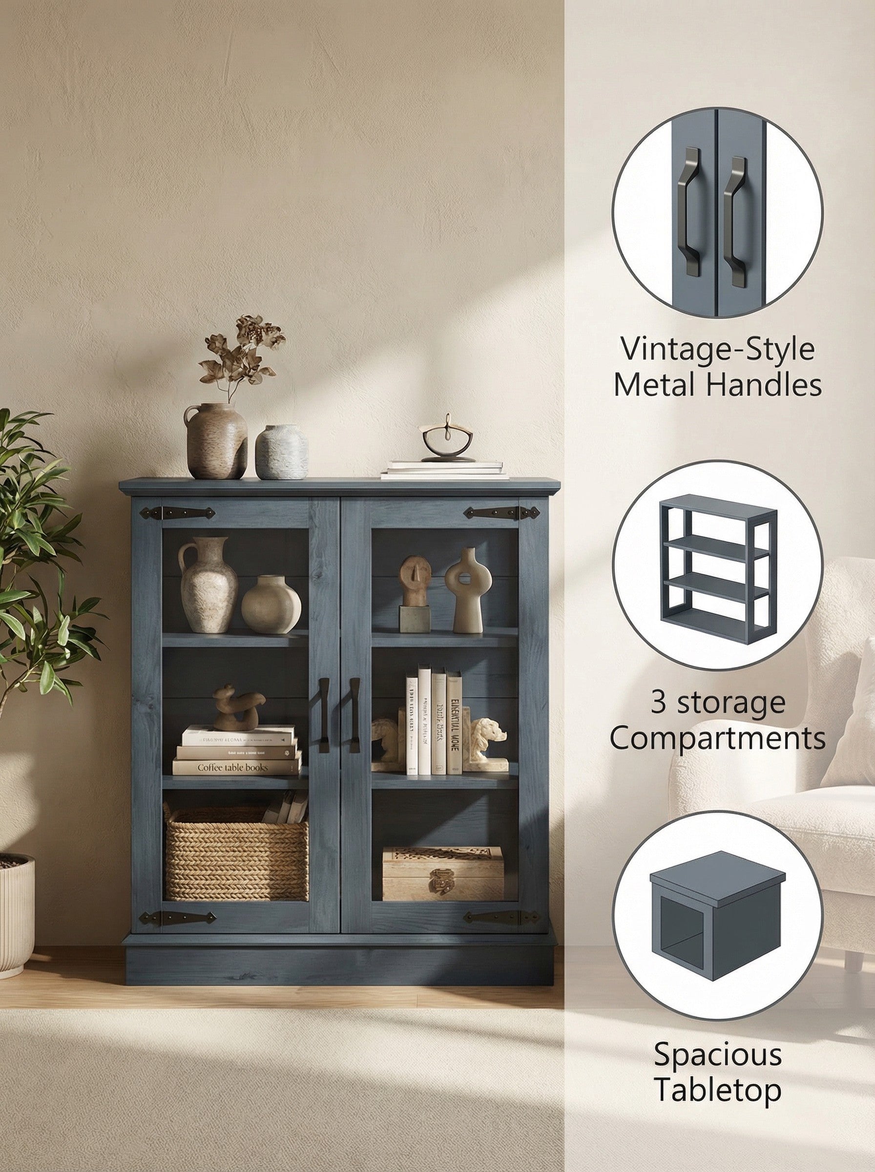 Compact Storage Cabinet – 6 Styles