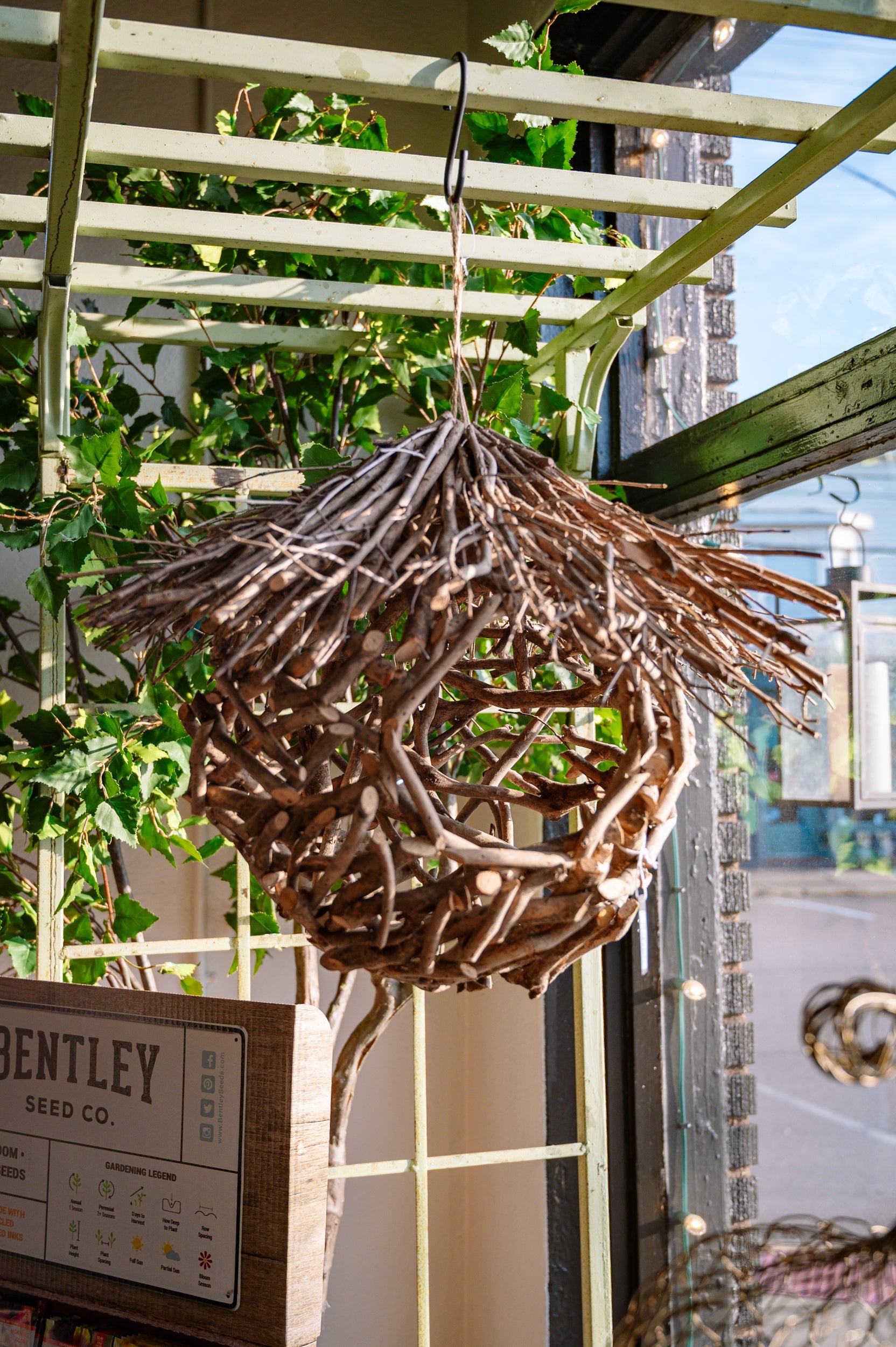 Rustic Hanging Tea Twig Birdhouse