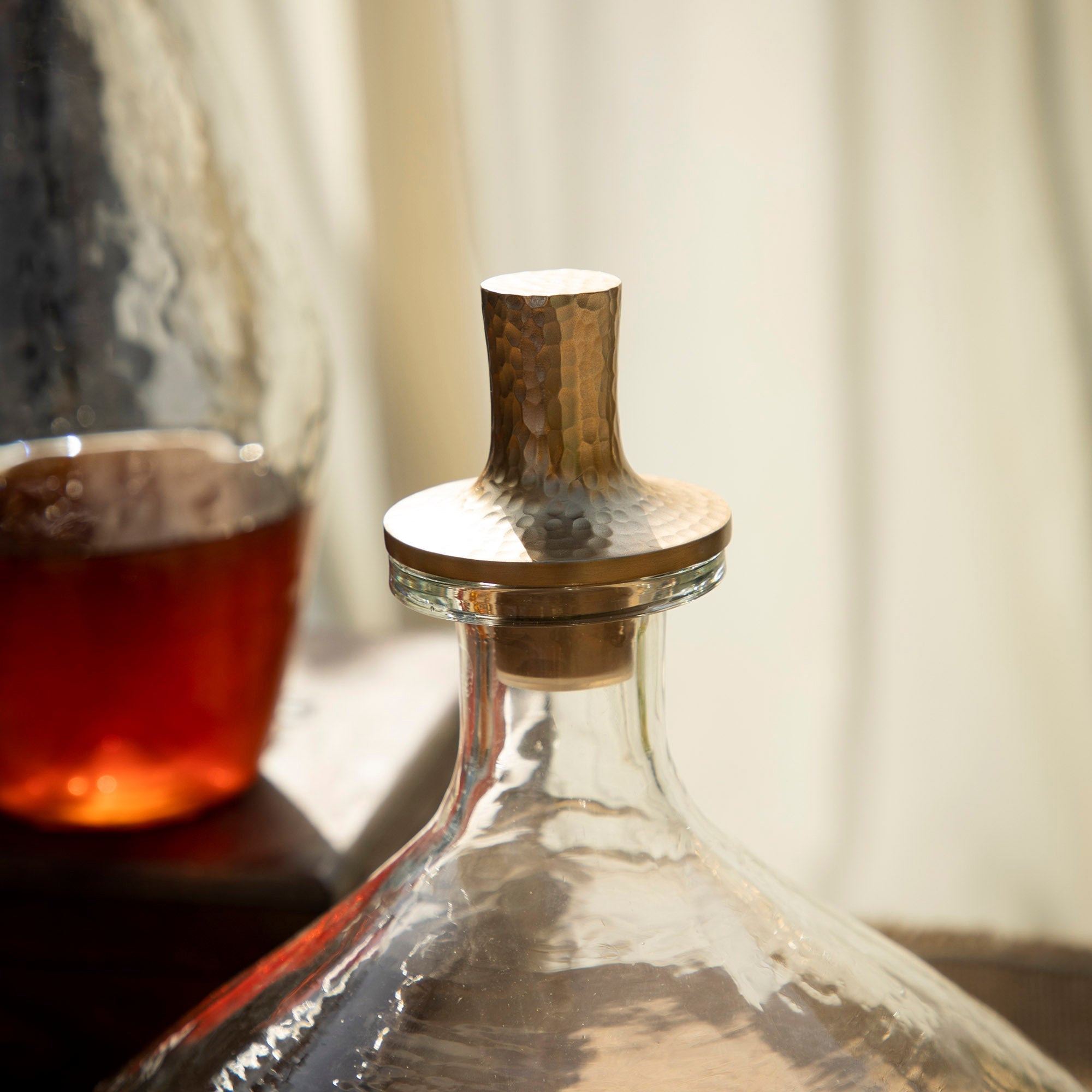 Pebbled Decanter Wide
