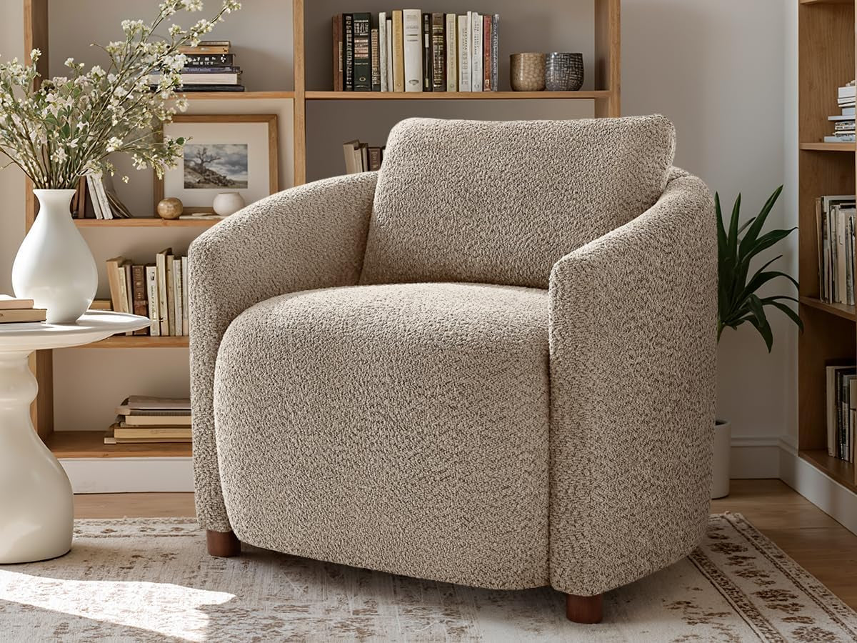 Boucle Barrel Chairs - 2 pc Set