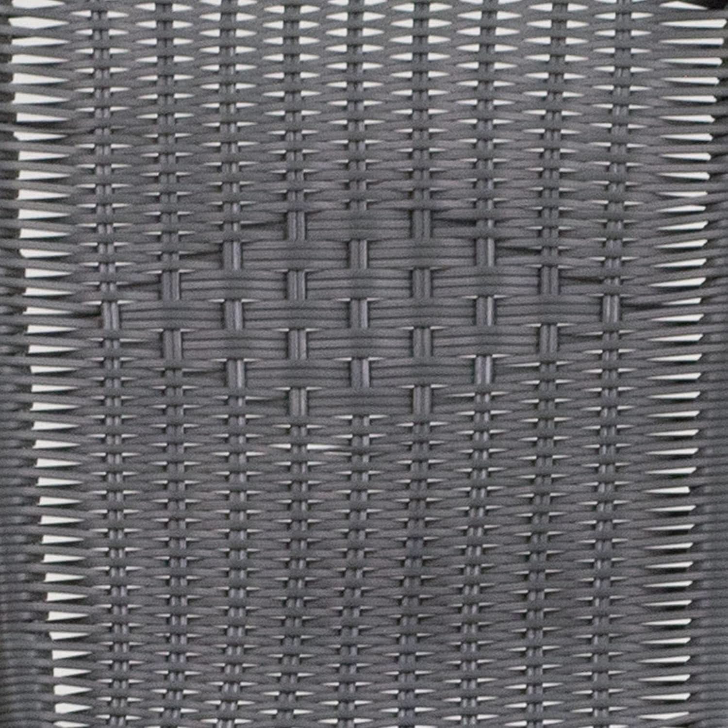 Set of 4 Modern Stackable Rattan Outdoor Dining Chairs